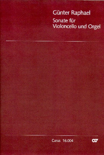 Sonate&nbsp;&nbsp;für Violoncello und Orgel&nbsp;&nbsp;