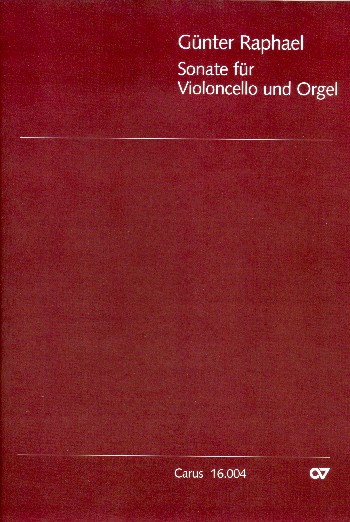 Sonate  für Violoncello und Orgel  