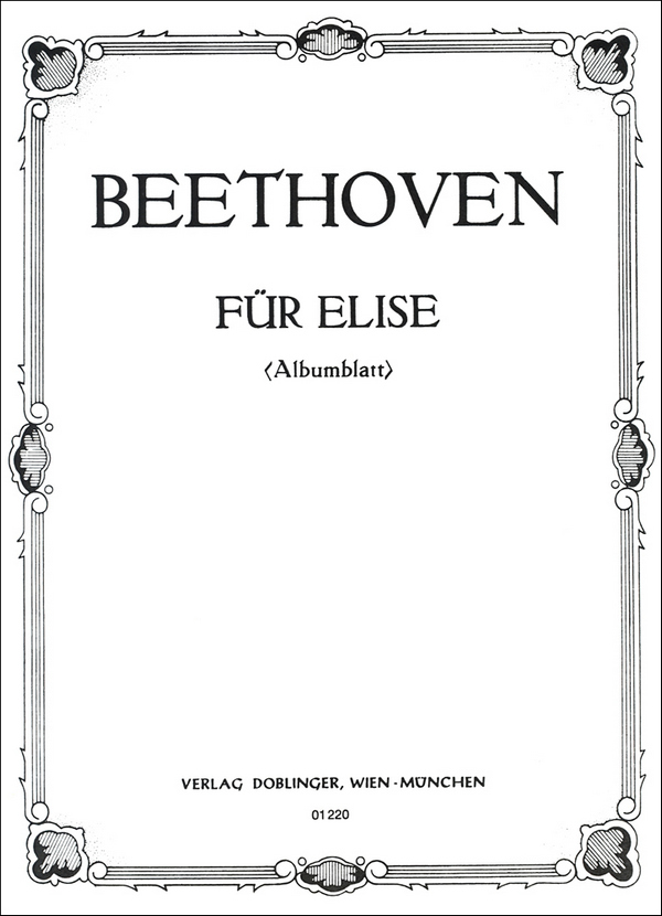 Für Elise WoO59 Albumblatt&nbsp;&nbsp;für Klavier&nbsp;&nbsp;