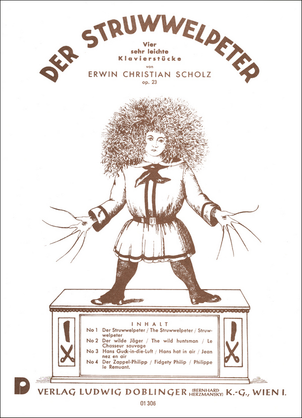 Der Struwwelpeter op.23 4 sehr&nbsp;&nbsp;leichte Klavierstücke für Anfänger&nbsp;&nbsp;