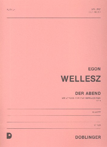 Der Abend op.4&nbsp;&nbsp;für Klavier&nbsp;&nbsp;