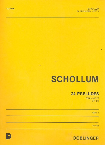 24 Préludes op.113 Band 1  (Nr.1-12) für Klavier  