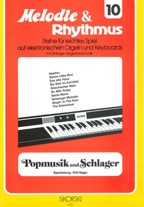 Popmusik und Schlager:&nbsp;&nbsp;für E-Orgel / Keyboard&nbsp;&nbsp;