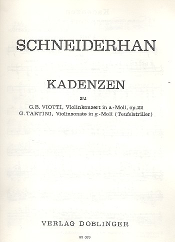 Kadenzen zur Violinsonate g-Moll&nbsp;&nbsp;&nbsp;&nbsp;