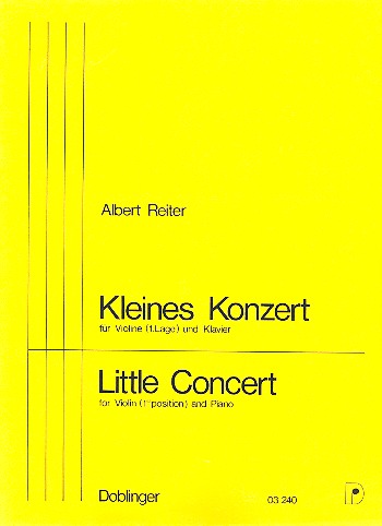 Kleines Konzert für Violine und  Klavier (1. Lage)  
