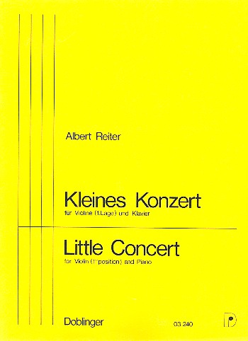 Kleines Konzert für Violine und  Klavier (1. Lage)  