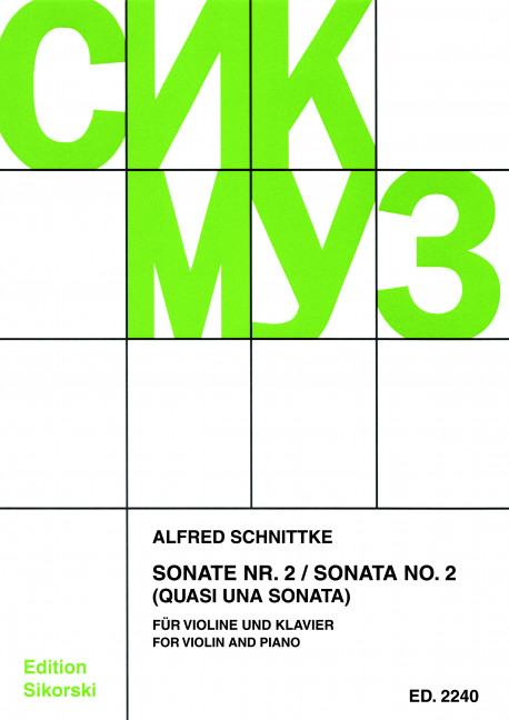 Sonate Nr.2 für Violine und&nbsp;&nbsp;Klavier&nbsp;&nbsp;