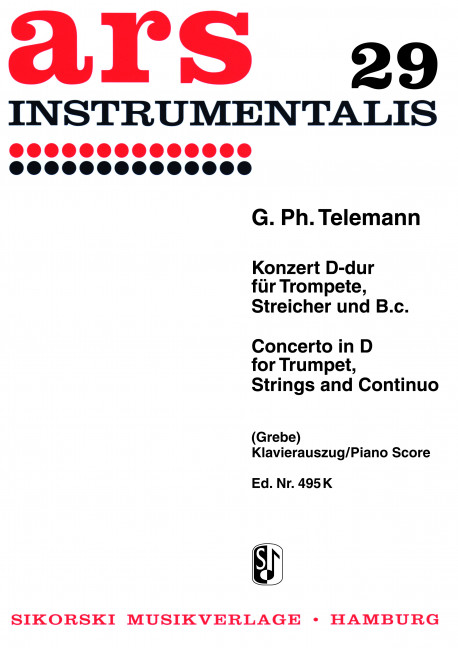 Konzert D-Dur&nbsp;&nbsp;für Trompete, Streicher und Bc&nbsp;&nbsp;für Trompete und Klavier