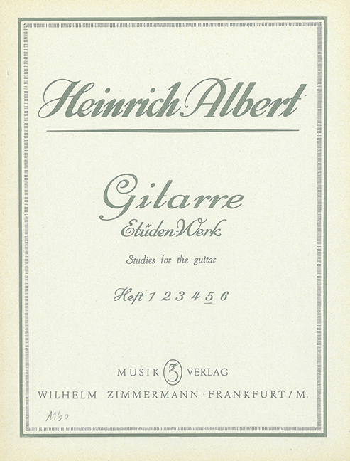 Gitarre-Etüden-Werk Band 5  Oberstufe  