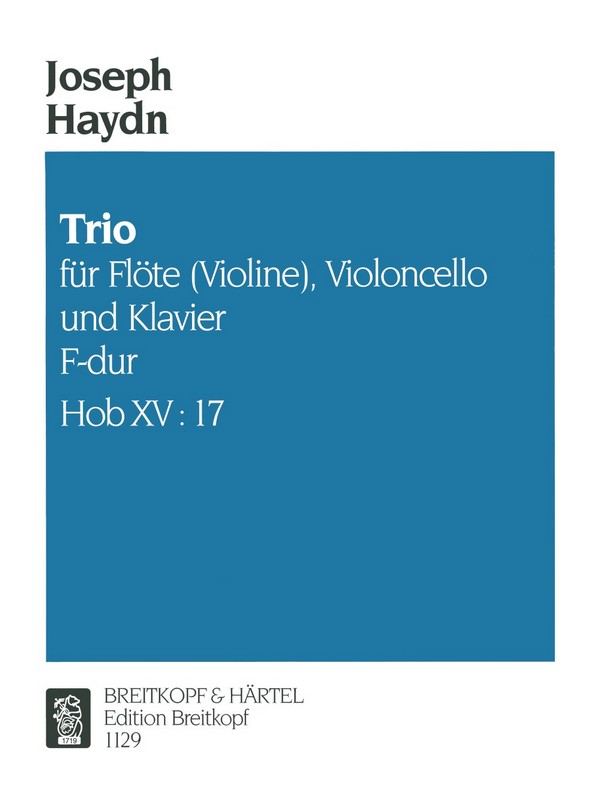 Trio F-Dur Nr.29&nbsp;&nbsp;für Flöte, Violoncello und Klavier&nbsp;&nbsp;