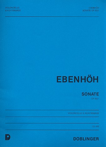Sonate op.55,1 für Violoncello&nbsp;&nbsp;und Kontrabass   spielpartitur&nbsp;&nbsp;Spielpartitur
