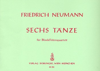 6 Tänze  für 4 Blockflöten (SATB)  Spielpartitur