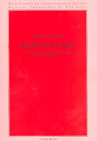 Quartett G-Dur  für Flöte, Violine, Viola und Violoncello  Partitur und Stimmen