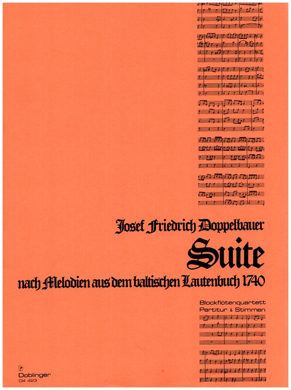 Suite Melodien aus dem Baltischen&nbsp;&nbsp;Liederbuch für 4 Blockflöten (SATB)&nbsp;&nbsp;Partitur und Stimmen