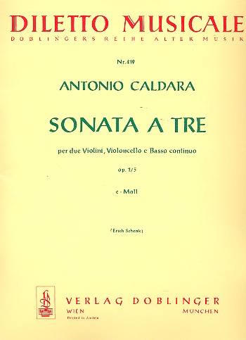 Sonata a tre e-Moll op.1,5&nbsp;&nbsp;für 2 Violinen, Violoncello und Bc&nbsp;&nbsp;