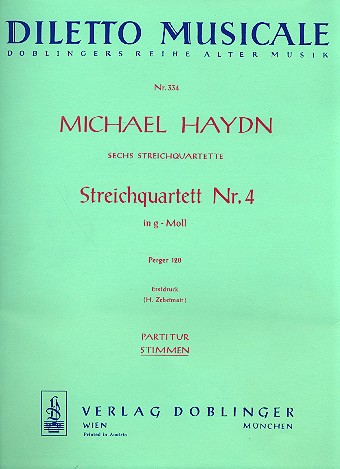 Streichquartett g-Moll Nr.4  Stimmen  