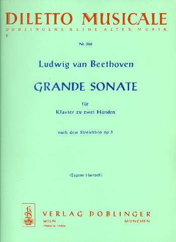 Grande sonate nach dem&nbsp;&nbsp;Streichtrio op.3 für Klavier&nbsp;&nbsp;