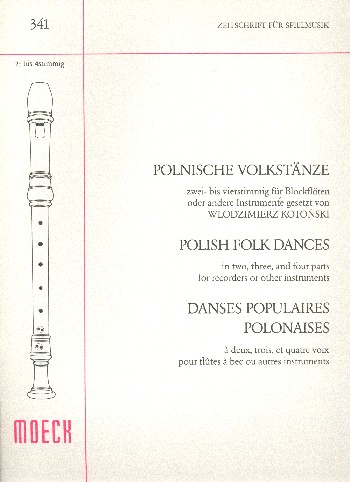 Polnische Volkstänze&nbsp;&nbsp;für 2 Sopranblockflöten&nbsp;&nbsp;Spielpartitur