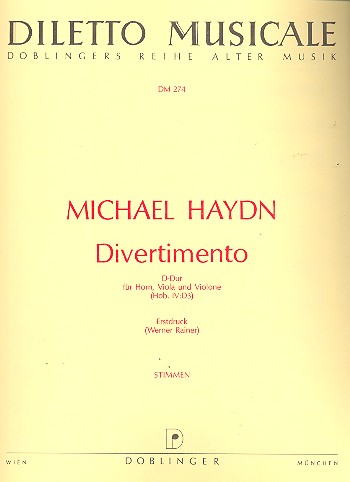 Divertimento für Horn, Viola und&nbsp;&nbsp;Kontrabass&nbsp;&nbsp;3 Stimmen