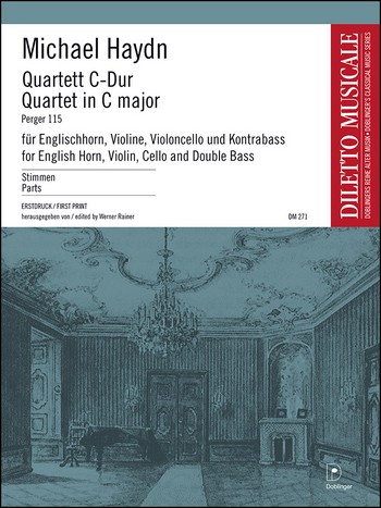 Quartett C-Dur&nbsp;&nbsp;für Oboe, Violine, Violoncello und Kontrabass&nbsp;&nbsp;Stimmen