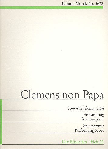 Souterliedekens zu 3 Stimmen,&nbsp;&nbsp;1556&nbsp;&nbsp;Partitur