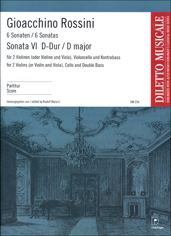 Sonate D-Dur Nr.6&nbsp;&nbsp;für Streichorchester&nbsp;&nbsp;Partitur