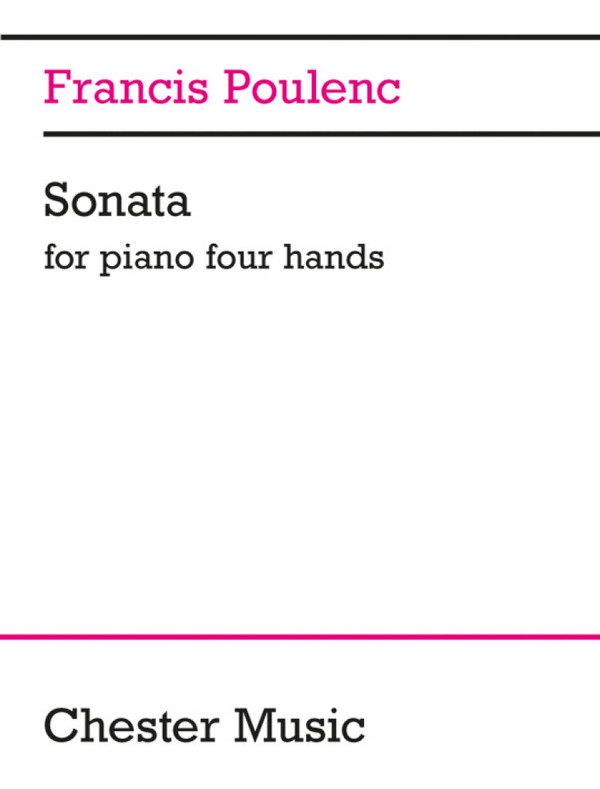 Sonata&nbsp;&nbsp;for piano 4 hands or 2 pianos (1918)&nbsp;&nbsp;