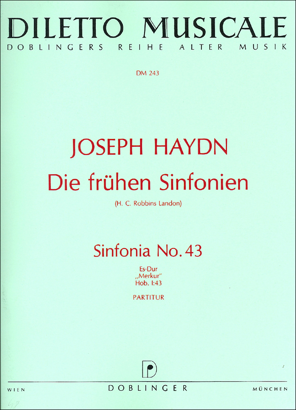 Sinfonie Es-Dur Nr.43 Hob.I:43&nbsp;&nbsp;für Orchester&nbsp;&nbsp;Partitur
