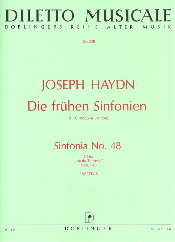 Sinfonie C-Dur Nr.48 Hob.I:48&nbsp;&nbsp;für Orchester&nbsp;&nbsp;Partitur