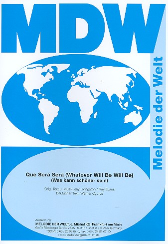 Que será será &nbsp;&nbsp;für Gesang und Klavier&nbsp;&nbsp;Einzelausgabe