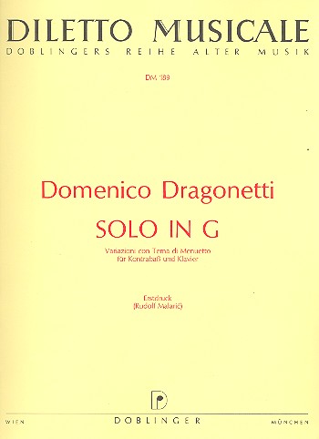 Solo G-Dur  für Kontrabass und Klavier  