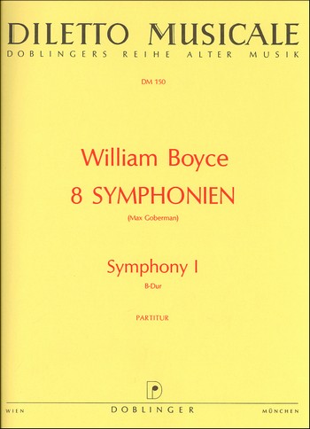 Sinfonie B-Dur Nr.1  für Orchester  Partitur