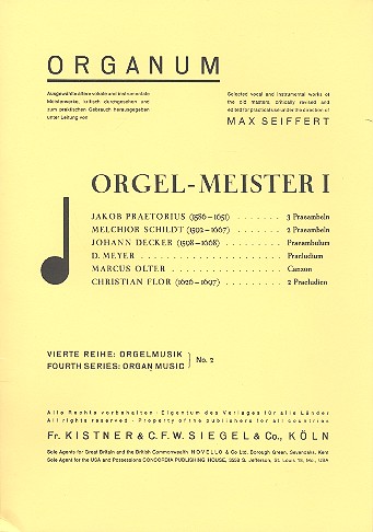 Orgelmeister Band 1&nbsp;&nbsp;&nbsp;&nbsp;