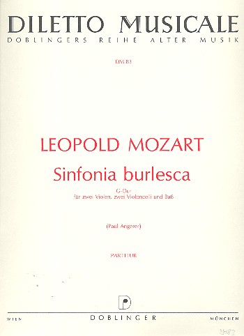 Sinfonia burlesca  für 2 Violen, 2 Violoncelli und Bass  Partitur