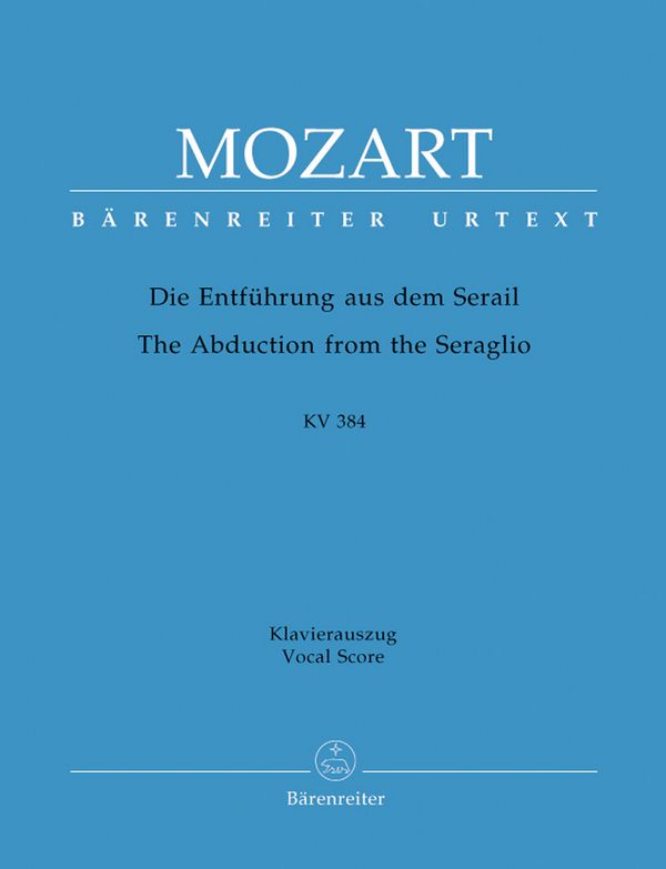 Die Entführung aus dem Serail&nbsp;&nbsp;&nbsp;&nbsp;Klavierauszug