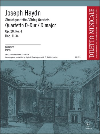 Streichquartett D-Dur op.20,4 Hob.III:34&nbsp;&nbsp;&nbsp;&nbsp;Stimmen