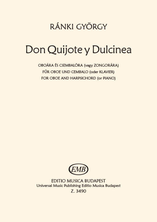 Don Quijote y Dulcinea für Oboe  und Cembalo (Klavier)  