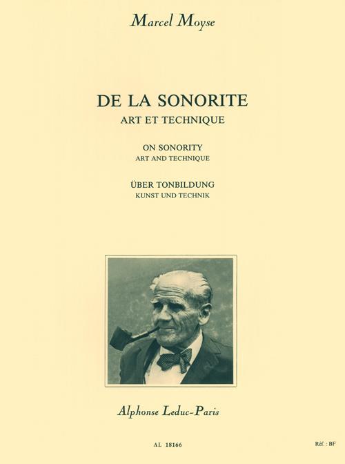 De la sonorité (dt/en/fr)  art et technique pour la flute  traversière