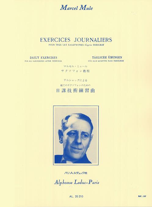 Exercices journaliers pour tous&nbsp;&nbsp;les saxophones d'après Terschack&nbsp;&nbsp;