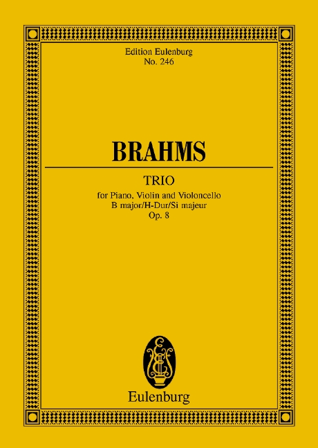 Klaviertrio H-Dur op.8  für Klaviertrio  Studienpartitur