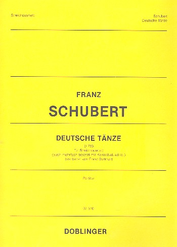 Deutsche Tänze für Streichquartett&nbsp;&nbsp;Partitur&nbsp;&nbsp;