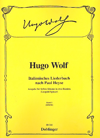 Italienisches Liederbuch Band 1&nbsp;&nbsp;nach Paul Heyse für tiefe Stimme&nbsp;&nbsp;und Klavier