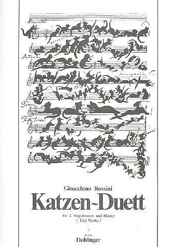 Katzen-Duett für 2 Singstimmen  und Klavier  