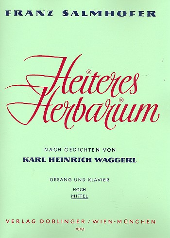 Heiteres Herbarium für mittlere&nbsp;&nbsp;Singstimme und Klavier (dt)&nbsp;&nbsp;