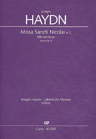 Missa Sancti Nicolai G-Dur Hob.XXII:6&nbsp;&nbsp;für Soli, gem Chor, Orchester und Orgel&nbsp;&nbsp;Partitur