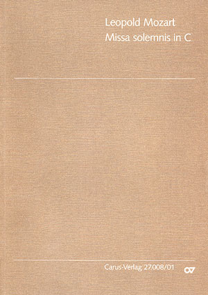 Missa solemnis C-Dur   für Soli (SATB), Chor und Orchester  Partitur