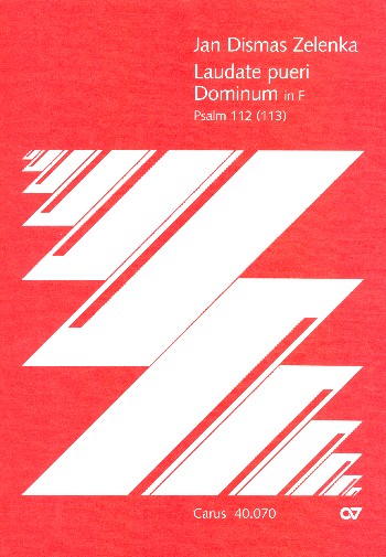 Laudate pueri dominum F-Dur&nbsp;&nbsp;für Soli oder Chor (SSAB) und&nbsp;&nbsp;Instrumente,   Partitur ( = Orgel)