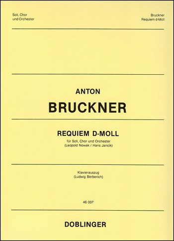 Requiem d-moll&nbsp;&nbsp;für Soli, Chor und Orchester&nbsp;&nbsp;Klavierauszug