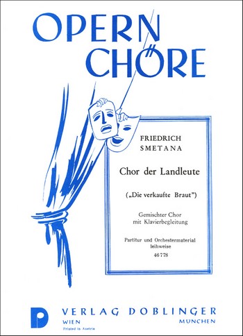 Chor der Landleute aus Die verkaufte Braut  für gem Chor und Orchester  Partitur (= Klavierauszug)