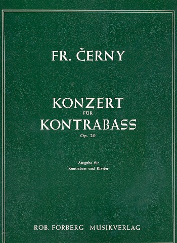 Konzert op.20 für Kontrabass und&nbsp;&nbsp;Orchester für Kontrabass und&nbsp;&nbsp;Klavier